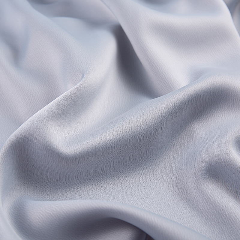 HY228 190GSM Ant Crepe Satin เสื้อเชิ้ตผ้าไหมมดขนาดกลาง แฟชั่น ผ้าสีเทา