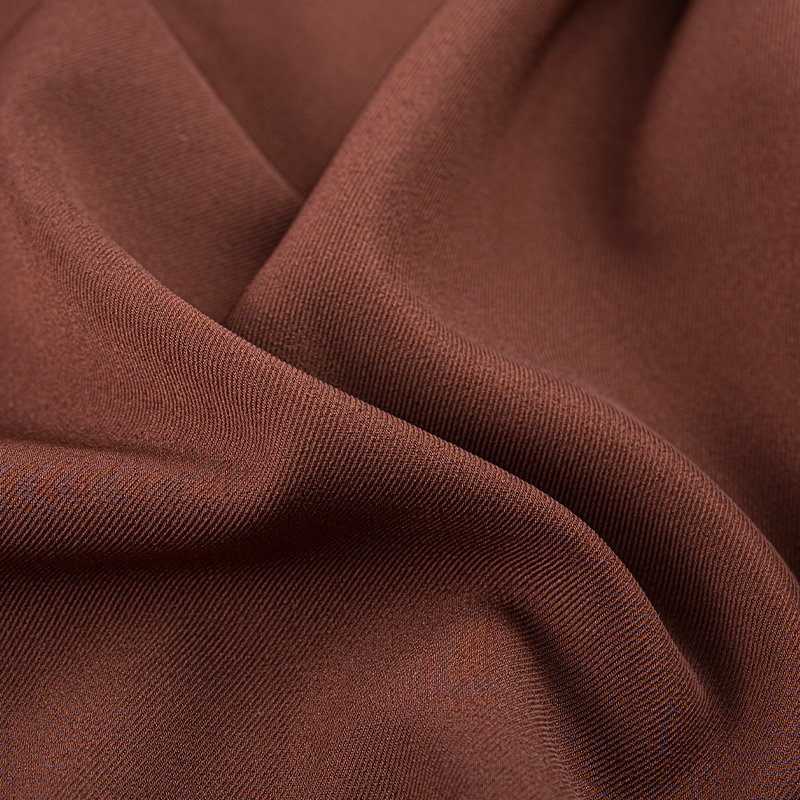 HY253 ผ้าผสมสแปนเด็กซ์ยืดสี่ทิศทาง Pure British Twill สีน้ำตาล
