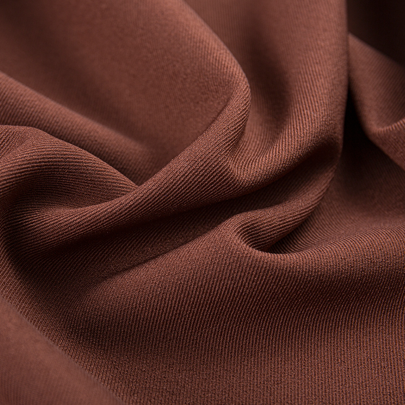 HY253 ผ้าผสมสแปนเด็กซ์ยืดสี่ทิศทาง Pure British Twill สีน้ำตาล
